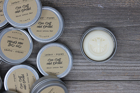 The Sea Salt and Orchid Lotion Bar