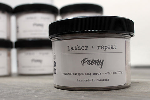 The Peony Sugared Whipped Soap Scrub
