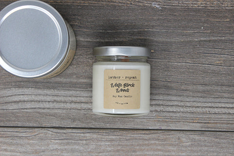 The White Birch Woods Soy Candle